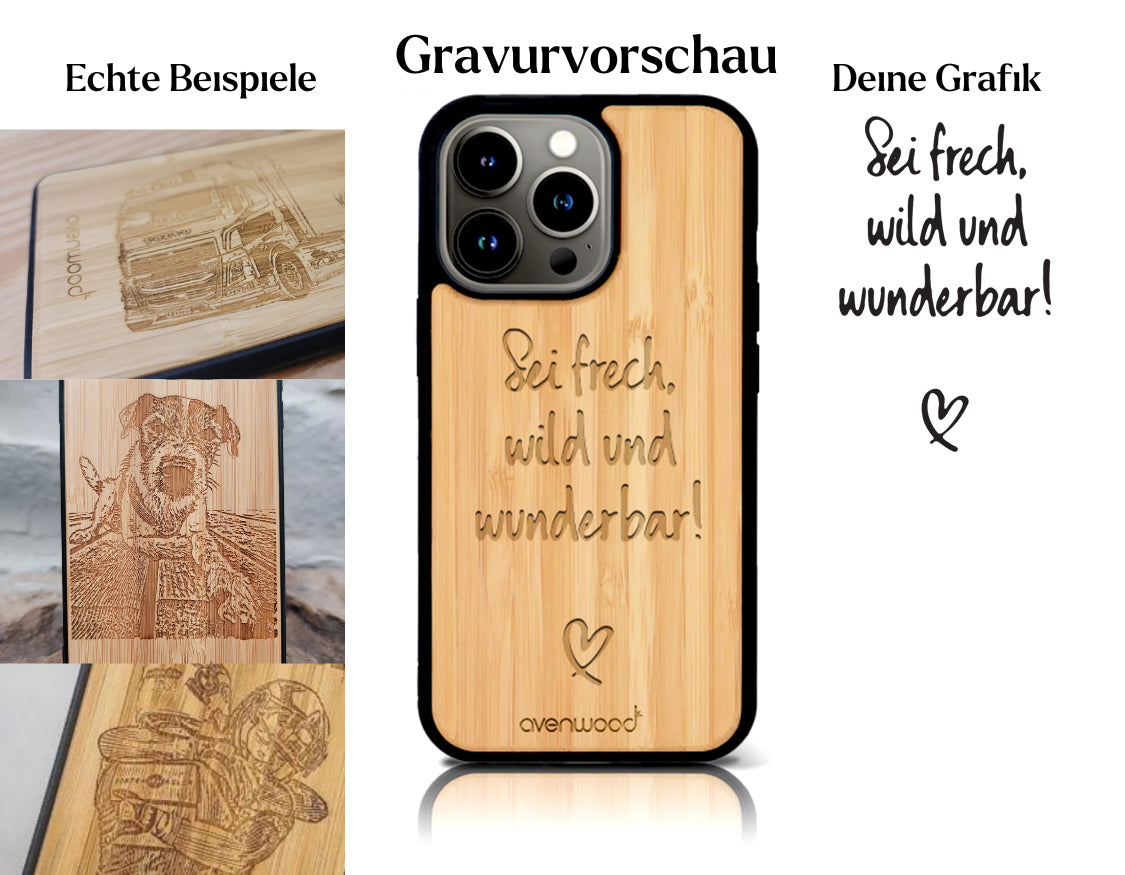 INDIVIDUEL iPhone 15 Pro bambou plastique